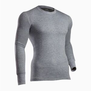 Coldpruf Base Layer Long Sleeve Shirt Men’s M Gray Merino Wool Blend Dual Layer